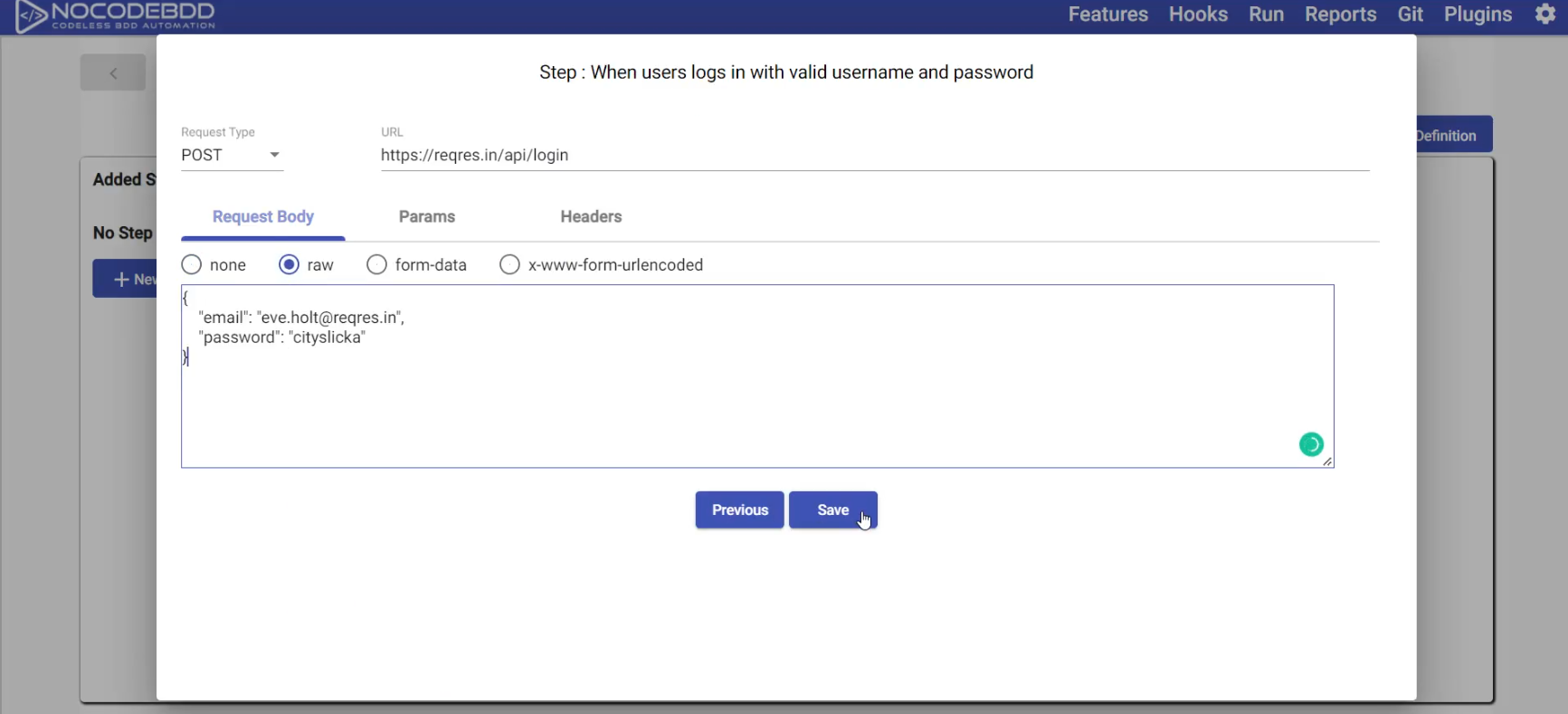 example-of-post-nocodebdd